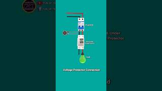 voltage Protector Connection Diagram animation #funoftechnologies #vpd #voltageprotector