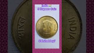 India 🇮🇳 5 Rupees Coin | 75th Year of Independence (2022) | Indian Currency || UnitedJoy