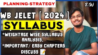 🔵 WBJEE JELET EXAM 2024 SYLLABUS . JELET EXAM PREPARATION 2024 @engineerwala8634