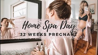 32 WEEKS DIY PAMPER HOME SPA DAY  | Skin Update + Beauty Tips