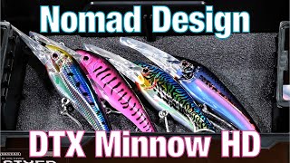 Popular Nomad Design DTX Minnow HD Lures for Bluefin Tuna and Wahoo