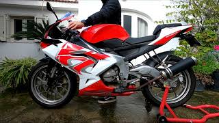 Aprilia RS 125 Cold Start | 2 Stroke Sound | Arrow Street Exhaust