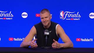 Kristaps Porzingis player of Celtics postgame interview 06 06 2024