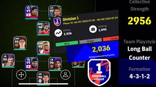 F2P account Efootball Division 1 Rank-push Match No-3  | Efootball 2025 Formation | Zenor | Pes |