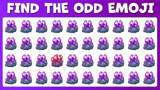 HOW SHARP ARE YOUR EYES #4 l Find The Odd Emoji l Emoji Puzzle | Spot the Difference