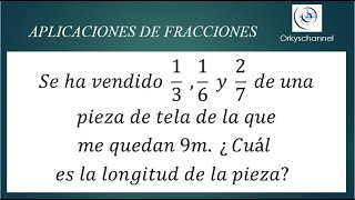 APLICACIONES DE FRACCIONES