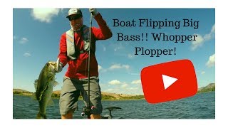 Don't do what I did!  Boat flipping Big Bass!! Epic Whopper Plopper day!