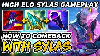 HOW TO COMEBACK WITH SYLAS! | The Most Insane Comeback | Sylas Mid | S13 Sylas Gameplay