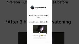 Late night checking messages before sleep 🔥🔥 || funny meme🤣 || #trending #funny #viral