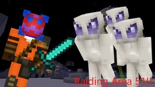 Minecraft Raiding Area 51!!!!! (Finding Aliens In Minecraft!!!)