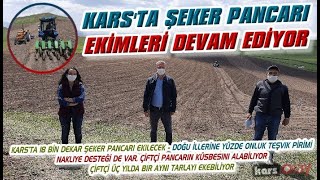 Kars'ta Şeker Pancarı Ekimi Devam Ediyor