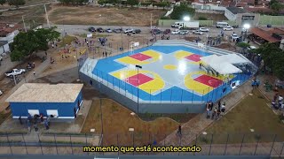 'É um sonho realizado’: população celebra entrega de complexo esportivo do Santa Delmira