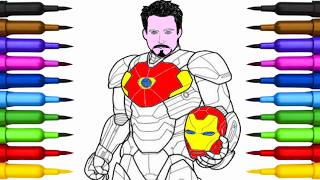 Iron Man Coloring Masterclass | Tony Stark in His Iconic Suit