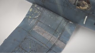 Double layered hairspray chipping to weather a Pacific Corsair: Tamiya 1/48 F4U-1 Build - Part 4