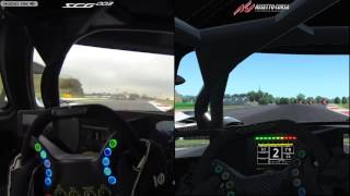 Assetto Corsa vs Real Life - Scuderia Glickenhaus SCG003 @ Vallelunga