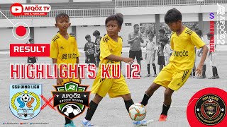 HASIL PERTANDINGAN SSB BINA LIGA VS AFQOZ SS (UNDER 12)