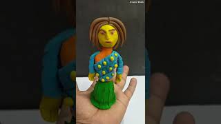 mini doll clay   | miniature doll clay   #shorts