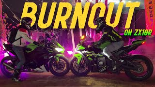 BURNOUT ON ZX10R | Biggest Biking Festival MOTORAMA