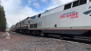 Amtrak 194 leading 6 through Dutch Flat with a Veterans NPCU trailing