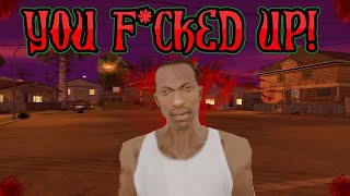 ماذا سوف يحدث اذا كان سي جي غاضب في قراند سان اندرياس  | GTA San Andreas Angry CJ