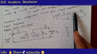 Amplifier 📢 #amplifier : H- model : Hybrid Parameter model of Transistor