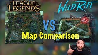 Wild Rift VS League of Legends: PC | MAP COMPARISON