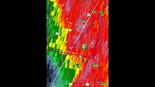 Another rain wrapped wedge on the ground just south of Veil, Iowa! #tornadowarning #weather