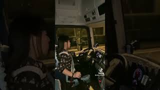 Female Bus Driver | Driving Bus | Driving Bus | Beautiful Girl Truck Drivers