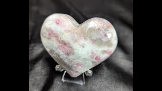 small pink tourmaline heart