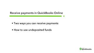 Receive Payments | QuickBooks Online