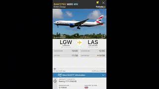 British Airways Boeing 777-200ER Overflight Sound