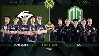 Secret vs OG Game 4 - The Frankfurt Major 2015 Grand Finals