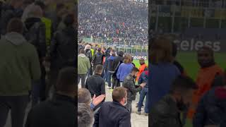 Vidal celebration, Inter Milan vs FC Sheriff, from stadium