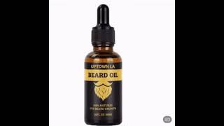 UPTOWN LA  Beard Growth Oil for Men | Beard Growth Guaranteed with Argan & Geranium