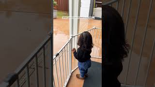 Baby excited to see rain ☔️ ⛈️ #youtube #fyp #foryou #viral #viralvideo #reaction @babiesofyoutube