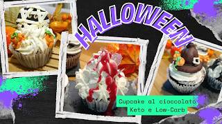 Cupcake 🧁al cioccolato + decorazioni per Halloween🕸️🕷️