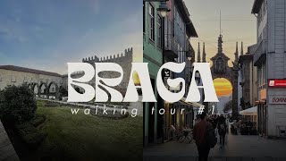 Explorando Braga: Caminhada pelo Centro Histórico, Jardins e Mais | Tour #1 (4K) | Braga, Portugal