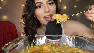 Asmr Mac and Cheese Mukbang🧀(up close eating sounds)