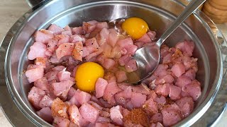 Вкусные котлеты из свинины. Рубленные котлеты без мясорубки. Простое и вкусное блюдо