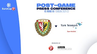 Post-game press conference | EuroCup 21-22 RS Round XII | Slask Wroclaw - Turk Telekom Ankara