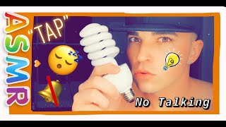 ASMR MALE - Tapping Sounds on a Light Bulb for Relaxing and Sleeping with Layered Rain (No Talking)