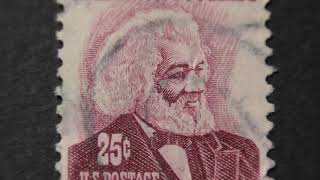 US postage stamps. Frederick Douglass. Postage stamp price 25 cents