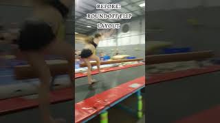 before and after - gymnastics progression 🦋