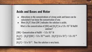 Chemistry: Video 11-2: pH Concept and Calculations