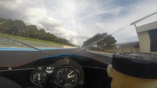 ICGP Paul Ricard 2018 on board Ant Hart chasing Mike Edwards Yamaha TZ350