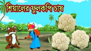 শিয়ালের ফুলকপি চাষ 🥰 Bangla cartoon thakurmar jhuli rupkothar golpo বাংলা ফুলকপির গল্প