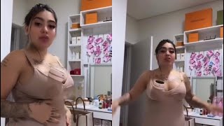 Mc Mirella mostra como está seu corpo após 8 dias do nascimento de sua filha. Serena.