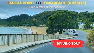 Driving Tour: Tapeka Point  to  Long Beach, Russell, Northland, New Zealand