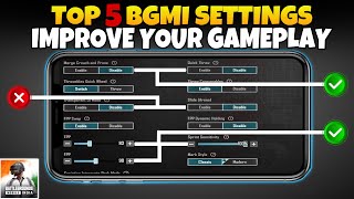 Bgmi Top 5 Settings | Bgmi Basic Settings Guide | Tips and Tricks Bgmi