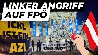 Polizei muss FPÖ-Wahlparty schützen: Krawalle in Wien!